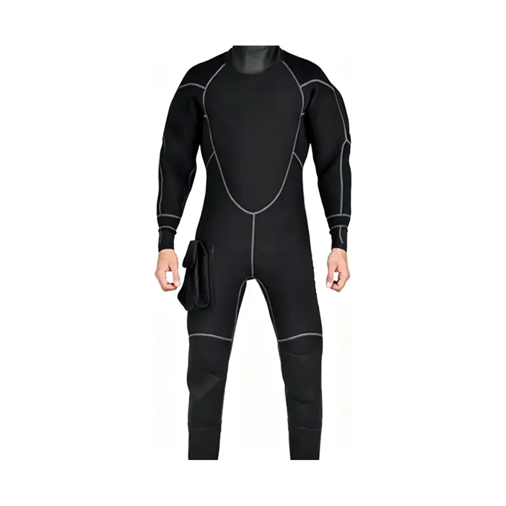 8mm CR Neoprene Drysuit with Boots - front view