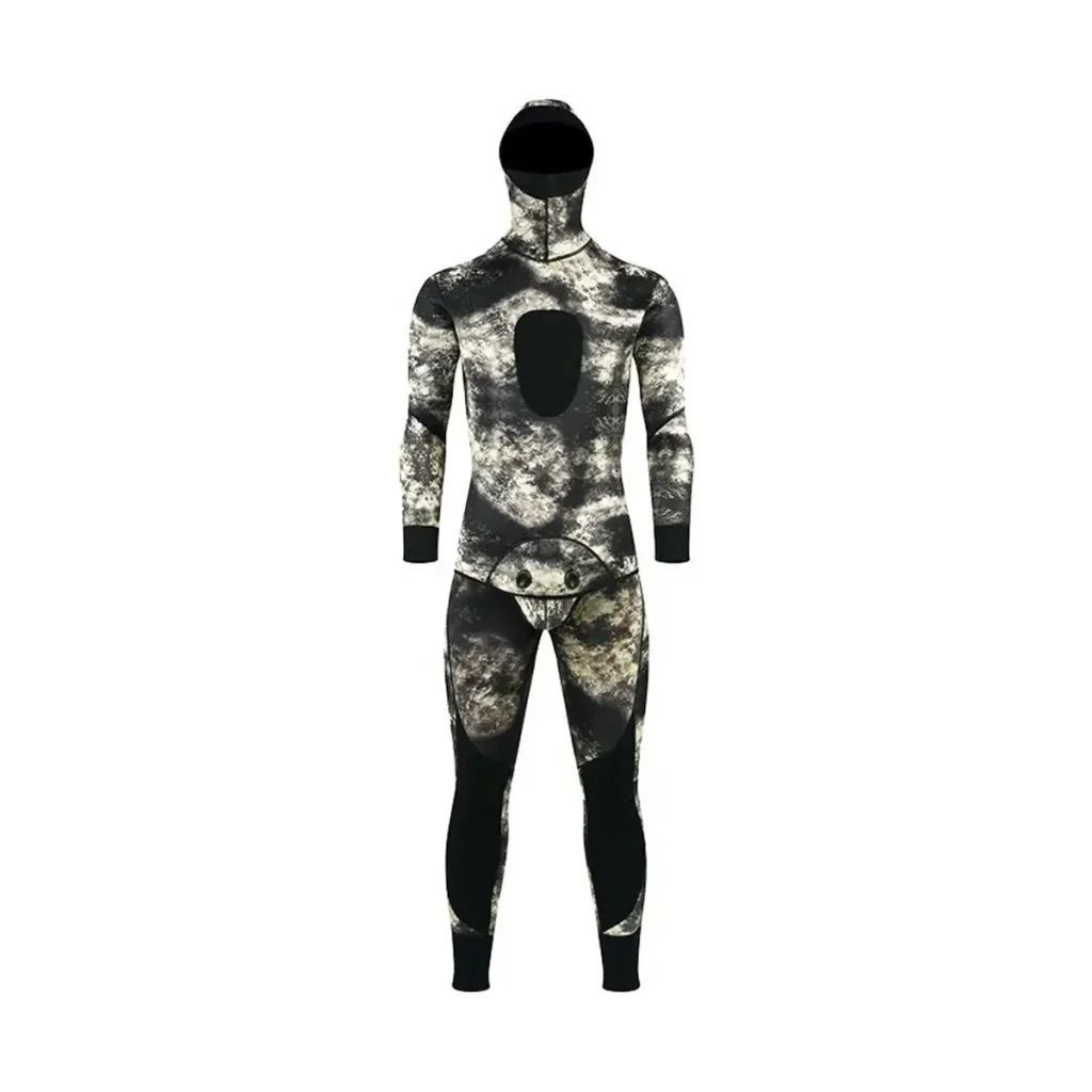 Camo Spearfishing Wetsuit - 3mm Open Cell - front view