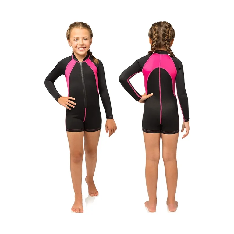 Girls' Long-Sleeve Spring Wetsuit - front view