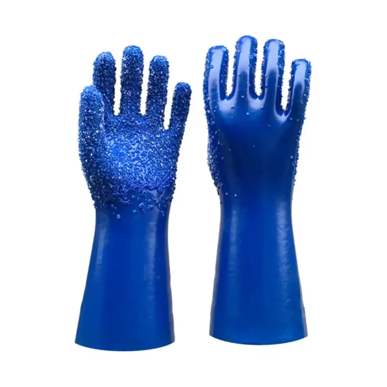 Large-Particle PVC Impregnated Gloves - front view