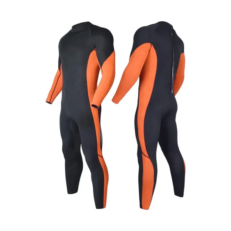 Men's 3mm Full Wetsuit - Black/Orange - front view