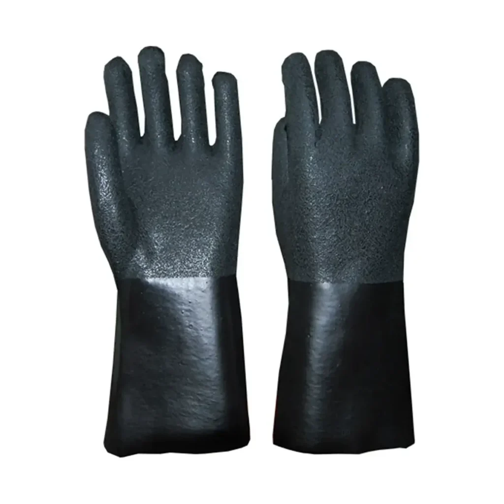 Sandblasted PVC Dipped Work Gloves - front view